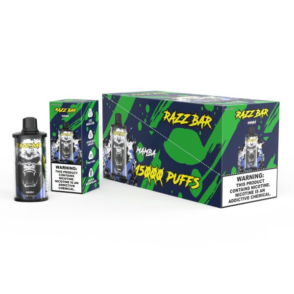 Razz Bar 15000 Puffs Disposable E-Cigarette - 12 Flavors, 28ml, 650mAh Rechargeable - Image 6