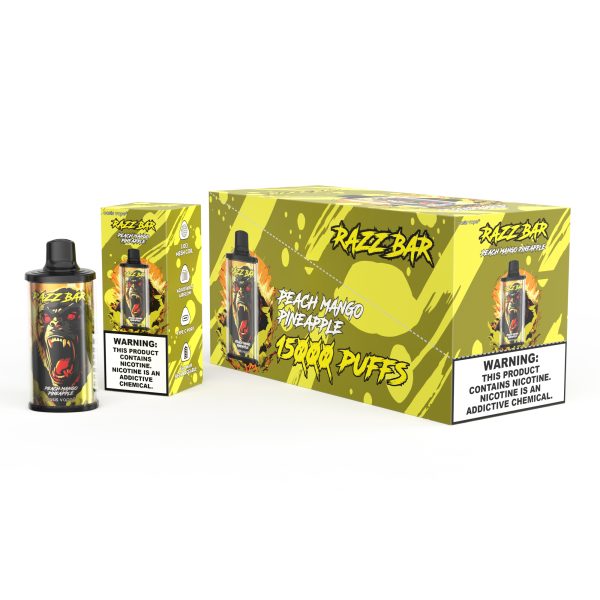 Razz Bar 15000 Puffs Disposable E-Cigarette - 12 Flavors, 28ml, 650mAh Rechargeable - Image 3
