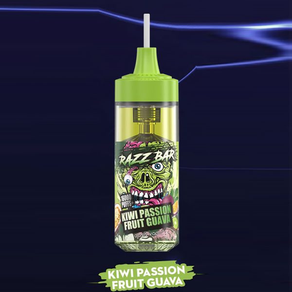 Razz Bar 16000 Disposable E-Cigarette - 16000 Puffs, 12 Flavors, 30ml, Mesh Coil, Type-C, 650mAh Rechargeable - Image 3