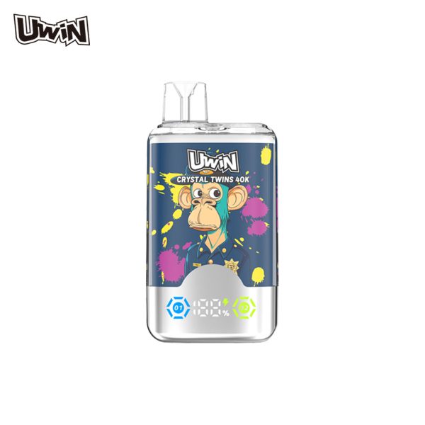 Uwin Crystal Twins 40000 - 40000 Puffs, 32ml, Dual Flavors, Mesh Coil, Rechargeable - Image 6