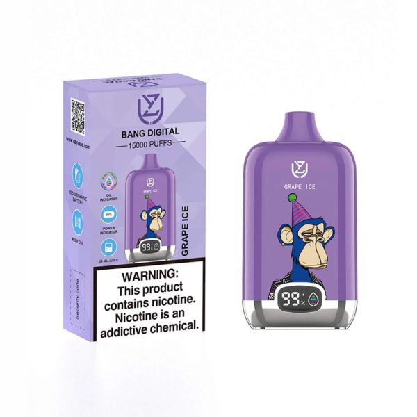 Uzy Bang Digital 15000 Puffs Vape - High Performance Vaping Device with 20ml E-Liquid Capacity and 850mAh Battery - Image 4