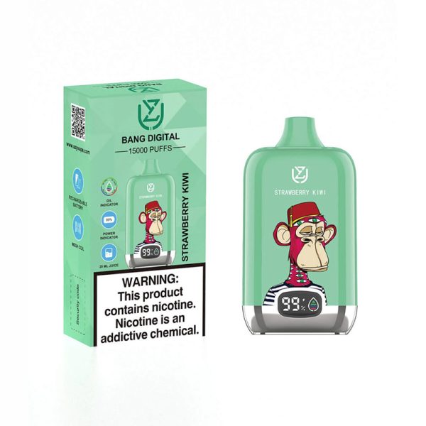 Uzy Bang Digital 15000 Puffs Vape - High Performance Vaping Device with 20ml E-Liquid Capacity and 850mAh Battery - Image 2