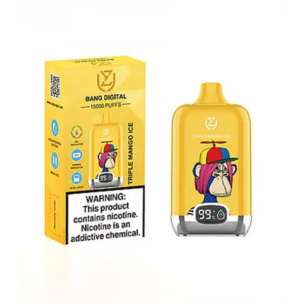 Uzy Bang Digital 15000 Puffs Vape - High Performance Vaping Device with 20ml E-Liquid Capacity and 850mAh Battery - Image 6