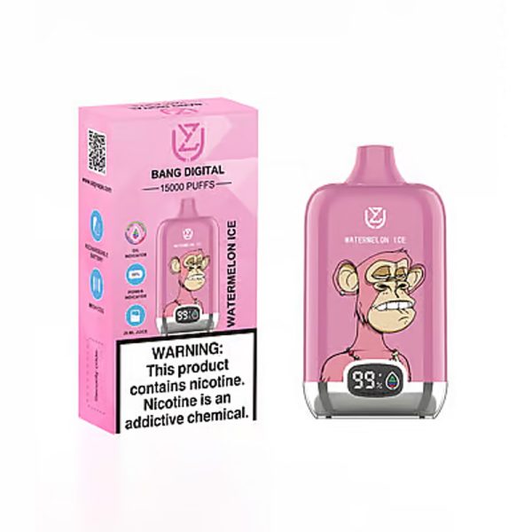 Uzy Bang Digital 15000 Puffs Vape - High Performance Vaping Device with 20ml E-Liquid Capacity and 850mAh Battery - Image 3