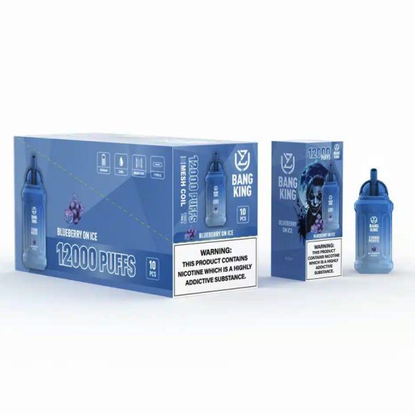 UZY Bang King 12000 Puffs Disposable Vape with 23ml Pre-filled E-juice and Rechargeable 650mAh Battery - Image 3