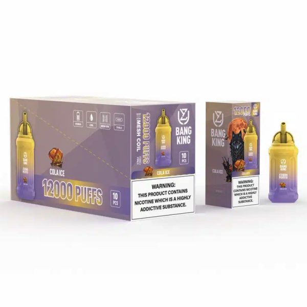 UZY Bang King 12000 Puffs Disposable Vape with 23ml Pre-filled E-juice and Rechargeable 650mAh Battery - Image 2