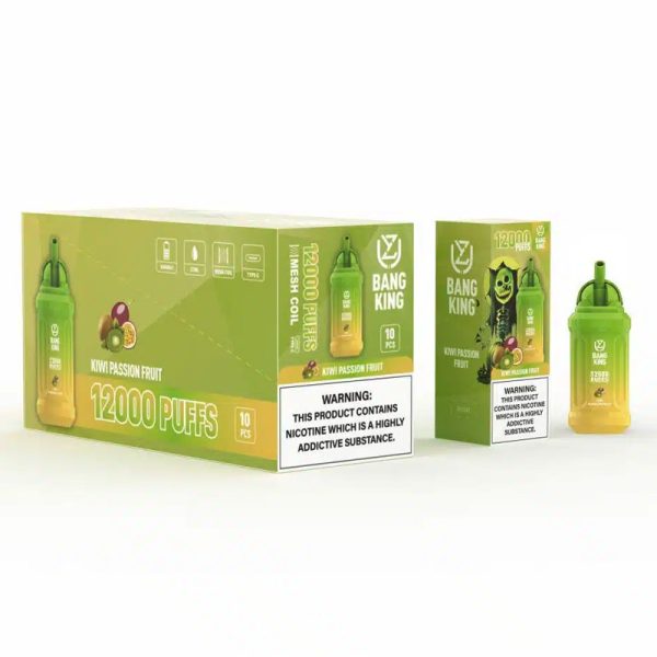 UZY Bang King 12000 Puffs Disposable Vape with 23ml Pre-filled E-juice and Rechargeable 650mAh Battery - Image 4