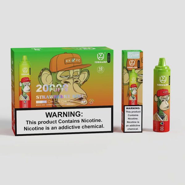 Uzy Tornado 20000 Puffs Disposable E-Cigarette - 28ml Pre-Filled, 850mAh Battery, 12 Flavors, 0%/2%/3%/5% Nicotine Levels - Image 3