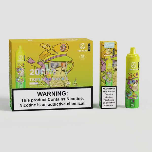 Uzy Tornado 20000 Puffs Disposable E-Cigarette - 28ml Pre-Filled, 850mAh Battery, 12 Flavors, 0%/2%/3%/5% Nicotine Levels - Image 2