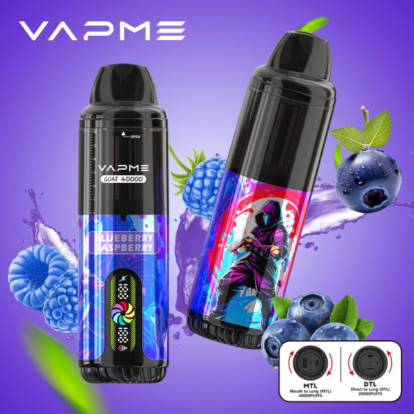 Vapme Goat 40000 - 40000+ Puffs, 850mAh Battery, 10 Flavors, DTL/MTL Modes, Type-C Charging - Image 6