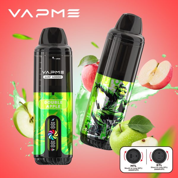 Vapme Goat 40000 - 40000+ Puffs, 850mAh Battery, 10 Flavors, DTL/MTL Modes, Type-C Charging - Image 5
