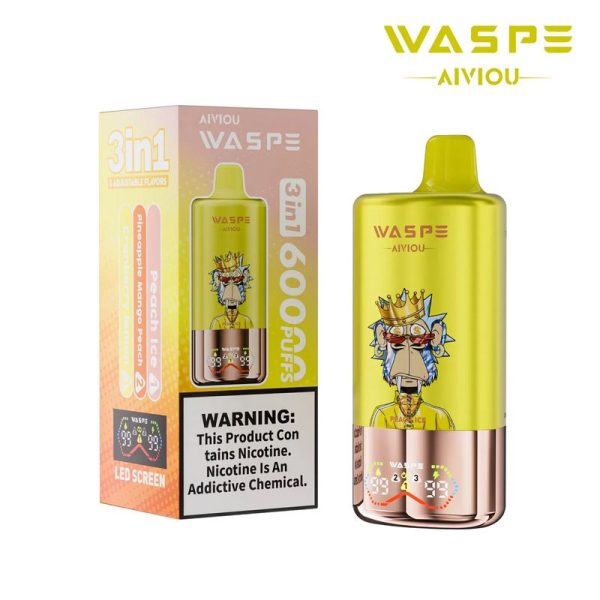 Waspe 60000 Disposable Vape Device - 60000 Puffs, Triple Flavor, 54ml E-Liquid, 0%/2%/5% Nicotine - Image 4