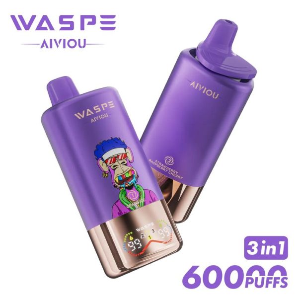 Waspe 60000 Disposable Vape Device - 60000 Puffs, Triple Flavor, 54ml E-Liquid, 0%/2%/5% Nicotine - Image 6