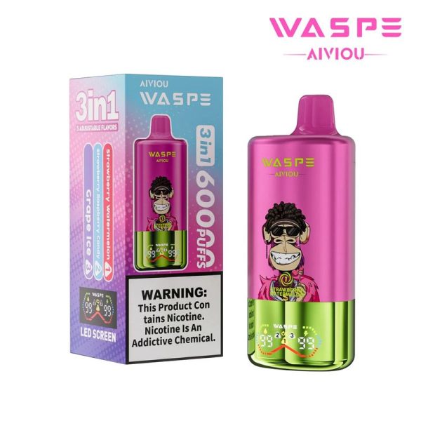 Waspe 60000 Disposable Vape Device - 60000 Puffs, Triple Flavor, 54ml E-Liquid, 0%/2%/5% Nicotine - Image 5