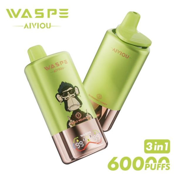 Waspe 60000 Disposable Vape Device - 60000 Puffs, Triple Flavor, 54ml E-Liquid, 0%/2%/5% Nicotine - Image 2