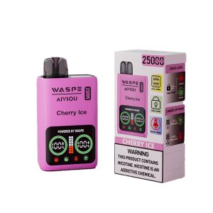 Waspe Aiviou 25000: 25000 Puffs Disposable Vape Pen with 25ml E-Liquid, 650mAh Battery, and Dual Mesh Coils