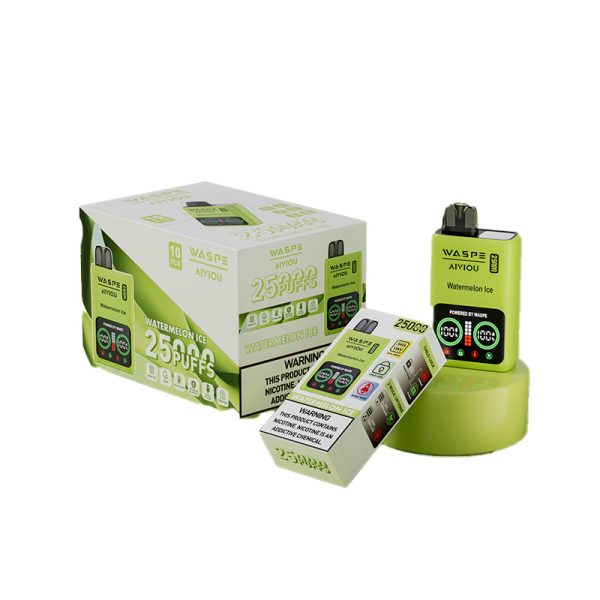 Waspe Aiviou 25000: 25000 Puffs Disposable Vape Pen with 25ml E-Liquid, 650mAh Battery, and Dual Mesh Coils - Image 6