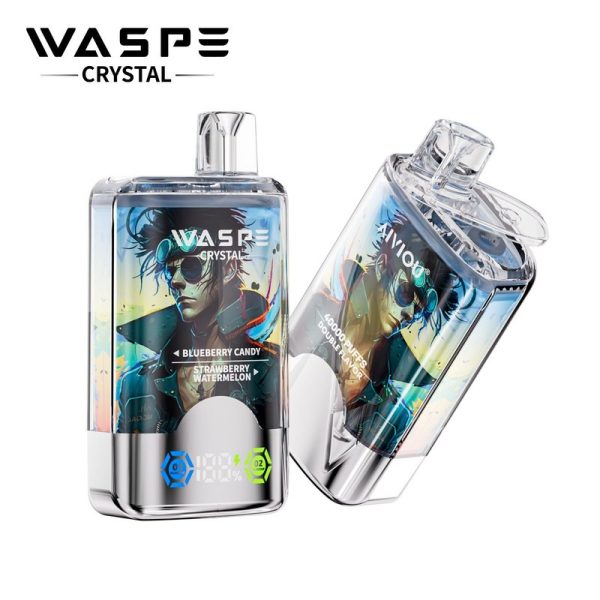 WASPE Crystal 40000 Puffs Disposable Vape - 40000 Puffs, Dual Flavor, 32ml E-liquid, 0%/2%/5% Nicotine - Image 6