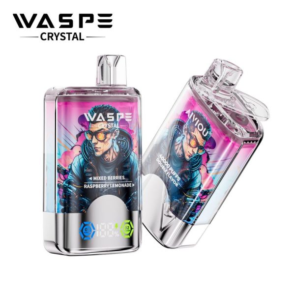 WASPE Crystal 40000 Puffs Disposable Vape - 40000 Puffs, Dual Flavor, 32ml E-liquid, 0%/2%/5% Nicotine