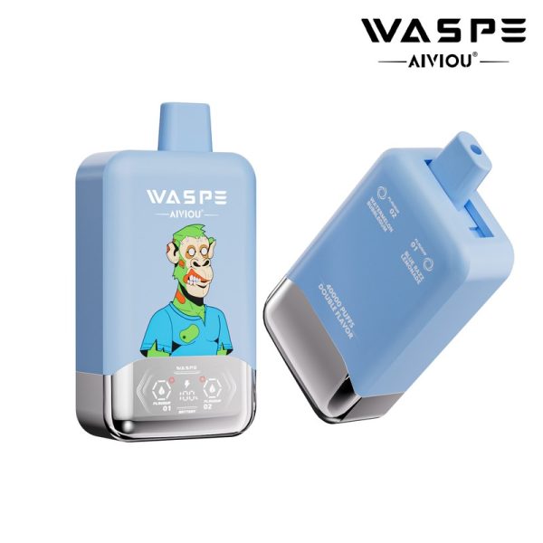 Waspe Double Flavor 40000 Disposable Vape - 40000 Puffs, Rechargeable, LED Display