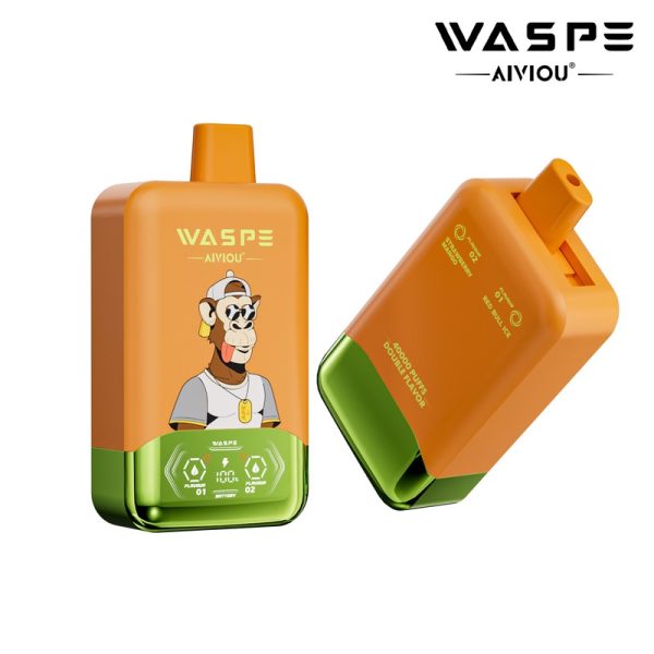 Waspe Double Flavor 40000 Disposable Vape - 40000 Puffs, Rechargeable, LED Display - Image 2