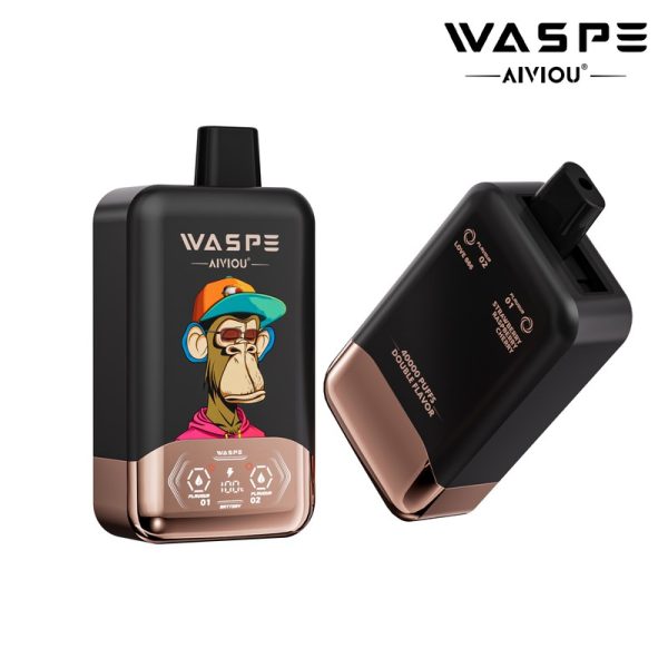 Waspe Double Flavor 40000 Disposable Vape - 40000 Puffs, Rechargeable, LED Display - Image 3