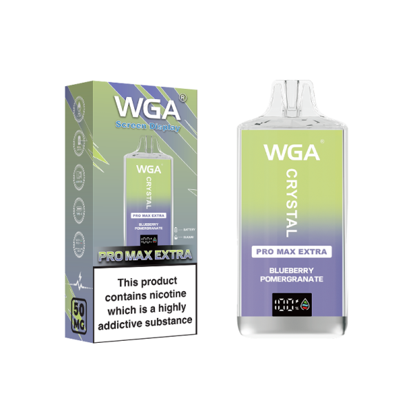 Wga Crystal Pro Max Eetra 15000 - 15000 Puffs, 650mAh Battery, 25ml E-Liquid, 2% & 5% Nicotine