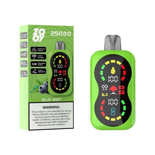 Zooy Blaze 25000: 25000 Puffs Disposable E-Cigarette with Full-Screen Display and Adjustable Airflow - Image 4