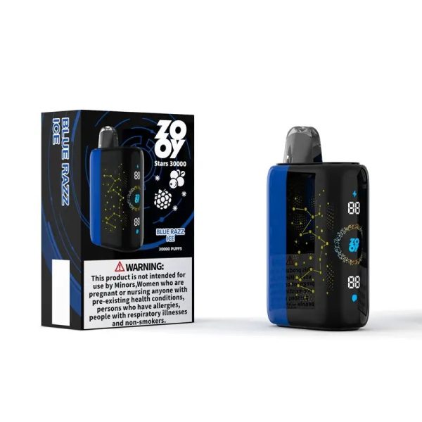 Zooy Stars 30000 Disposable Vape - 30000 Puffs, Dual Mesh Coil, 10 Flavors, Adjustable Airflow - Image 3