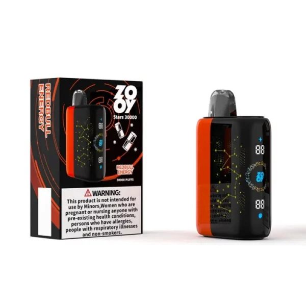 Zooy Stars 30000 Disposable Vape - 30000 Puffs, Dual Mesh Coil, 10 Flavors, Adjustable Airflow - Image 6