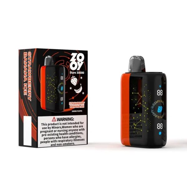 Zooy Stars 30000 Disposable Vape - 30000 Puffs, Dual Mesh Coil, 10 Flavors, Adjustable Airflow - Image 2